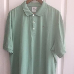 Mint green polo shirt
